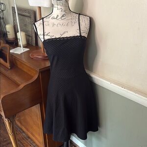 Vintage 90’s My Michelle Black Spaghetti Strap Tutu Lace Sundress
